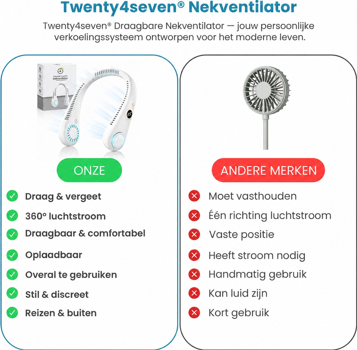 Verfrissende Nek Ventilator❄️