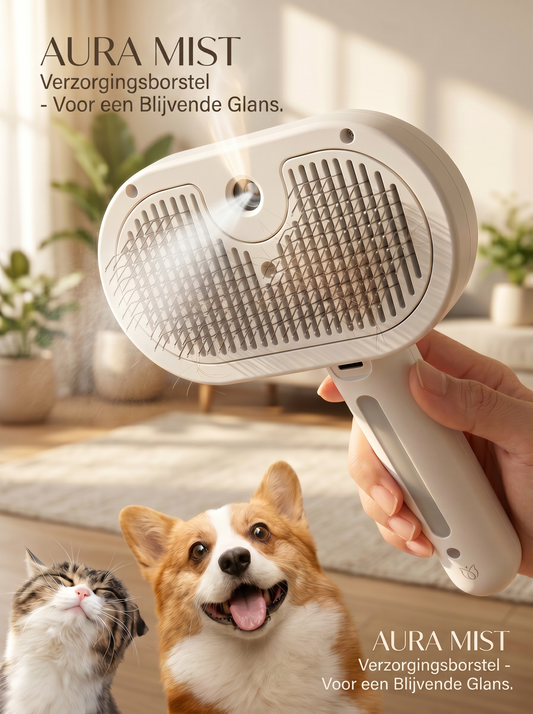 3-in-1 Stoomborstel voor Katten en Honden🐾